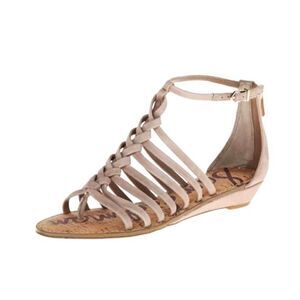 SAM EDELMAN Dakota Strappy Mini Wedge Sandal Size 10M